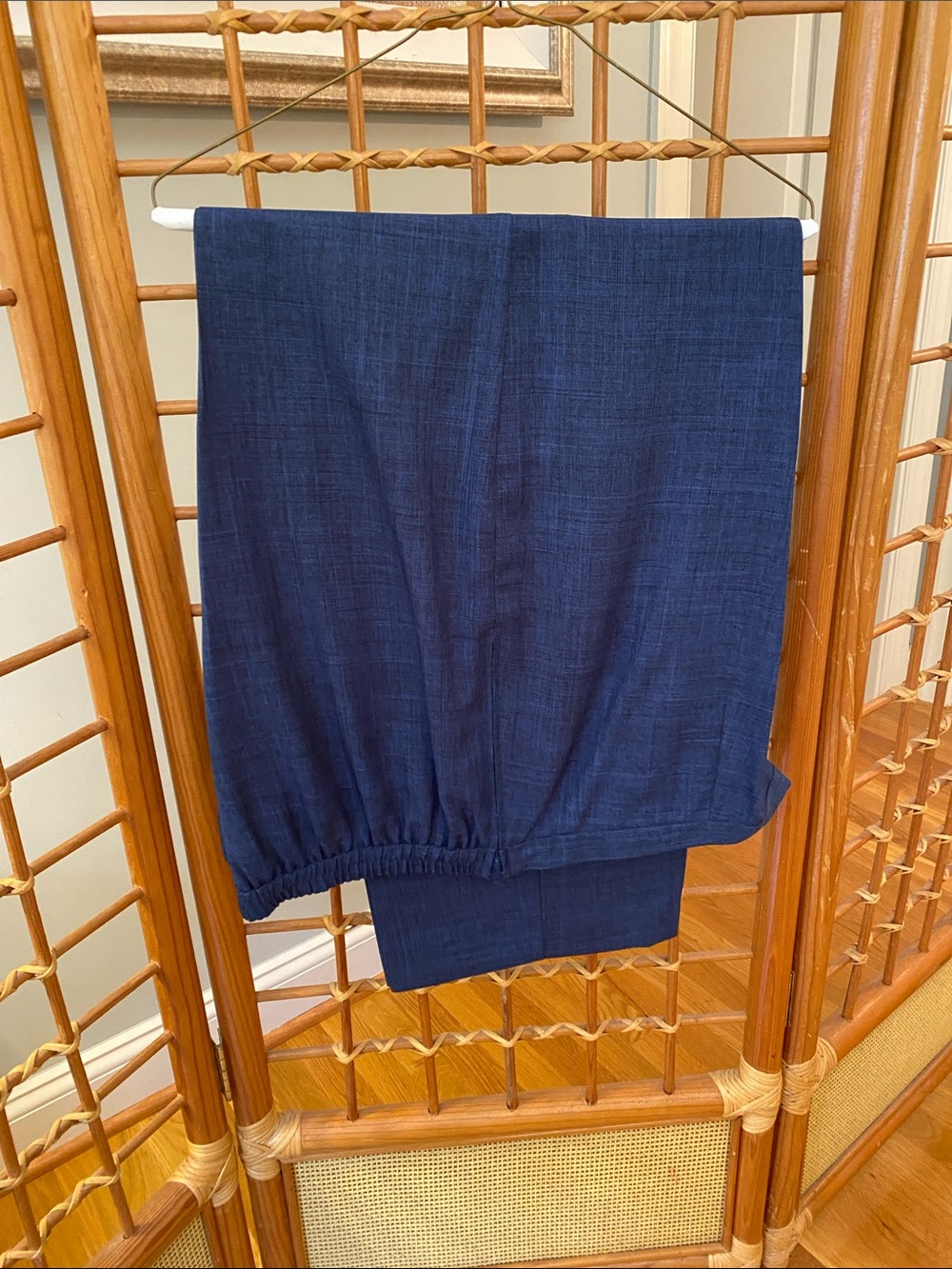Sag Harbor Dark Navy Elastic Waist w/side zipper Trousers